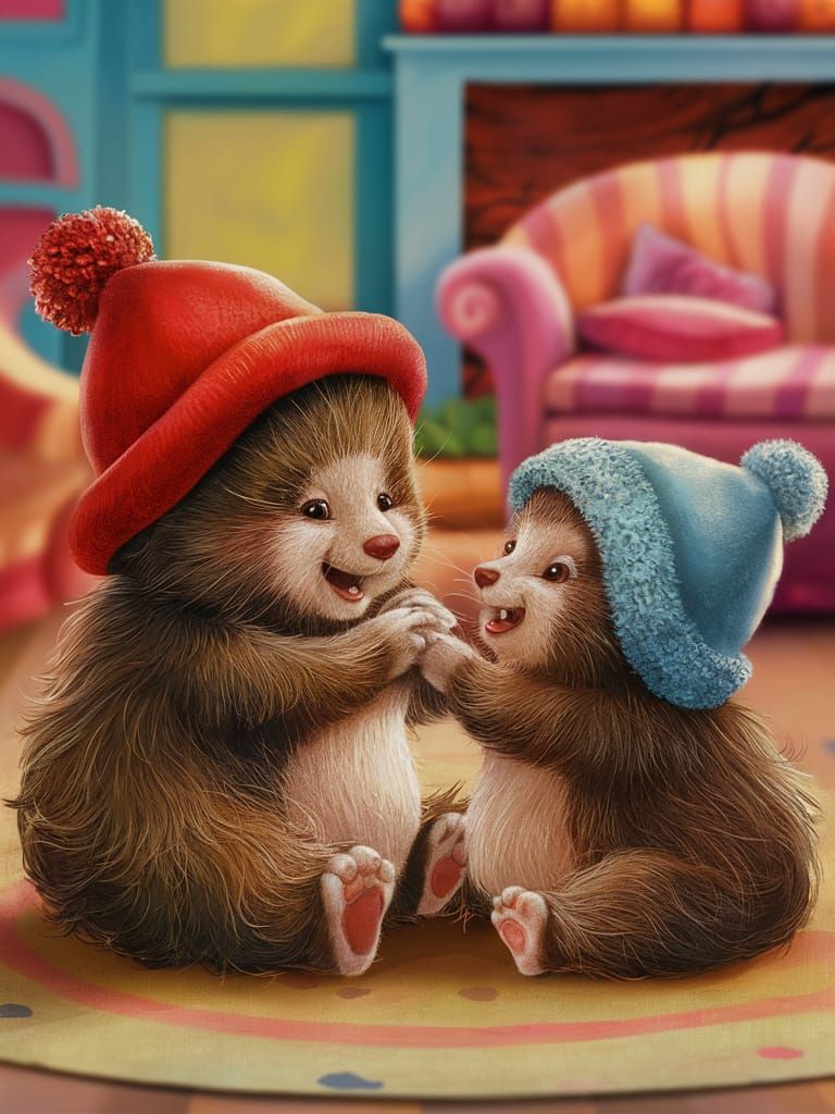 Delightful Morrotots Illustration in Whimsical Setting