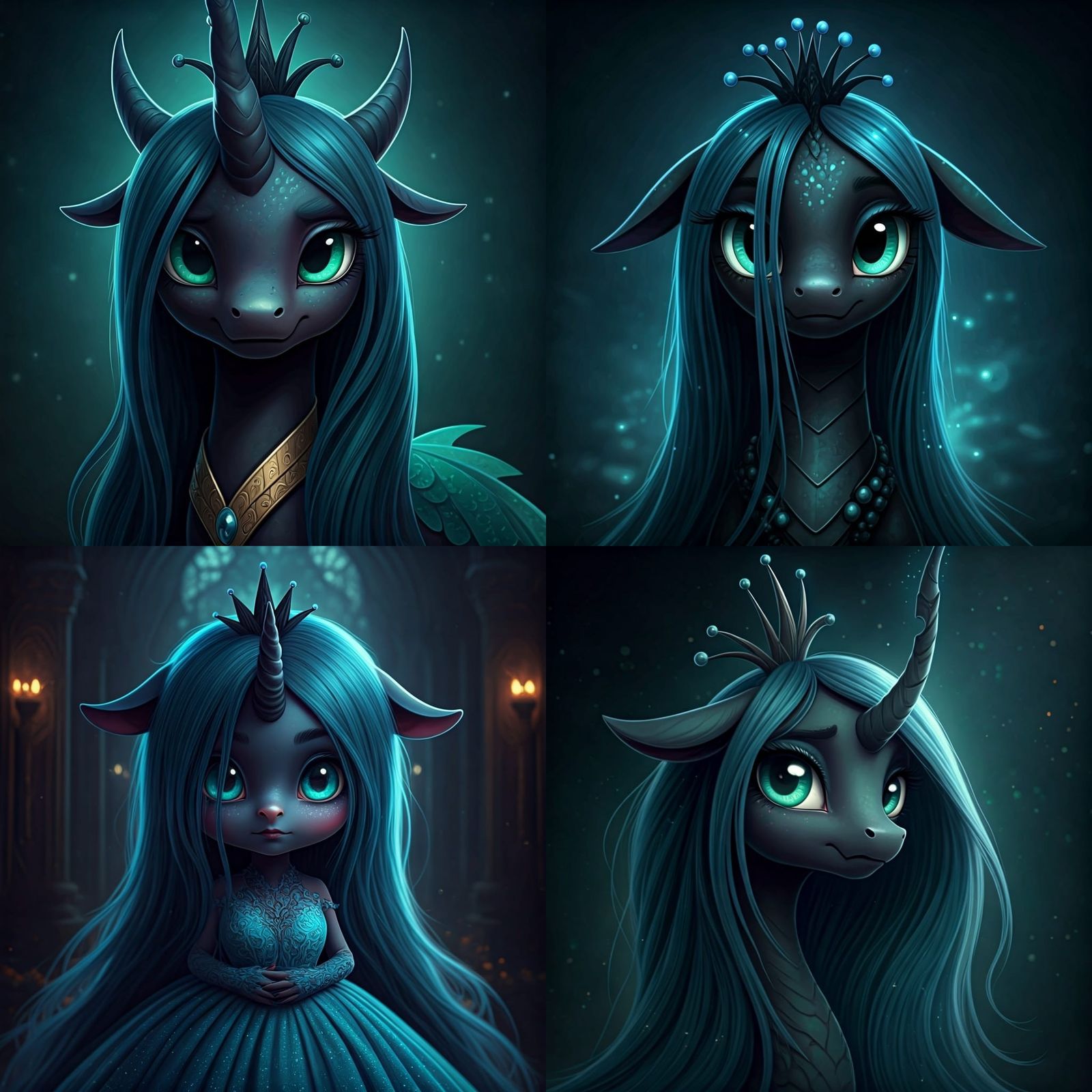 Cute Queen Chrysalis: Hyperrealistic 64 Megapixel Portrait
