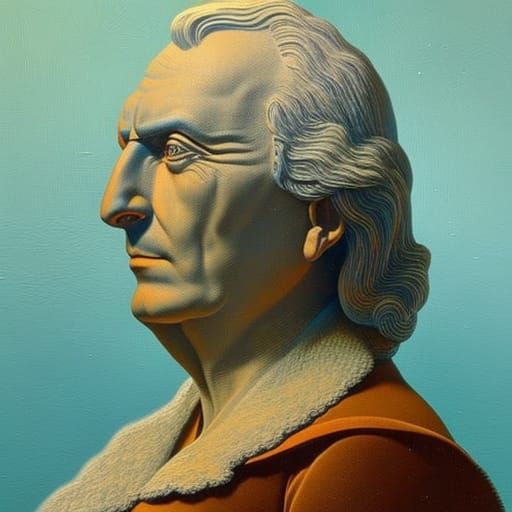 Hyperrealistic Portrait in Albrecht Durer and Max Ernst Styl...