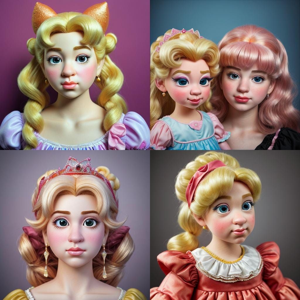 Puppets princess peach like hR Puff N stuff and ugly, highly...