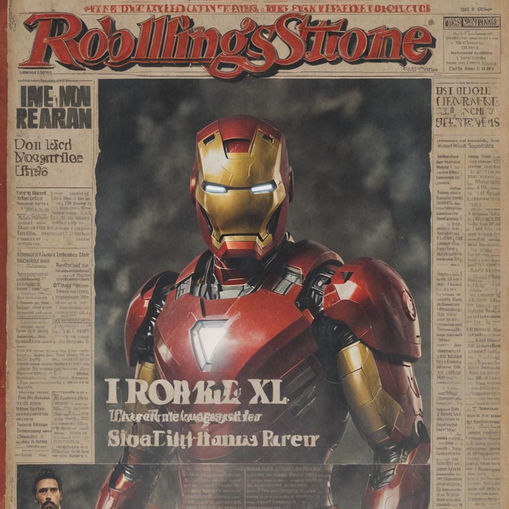 Iron Man on Rolling Stone Magazine Cover