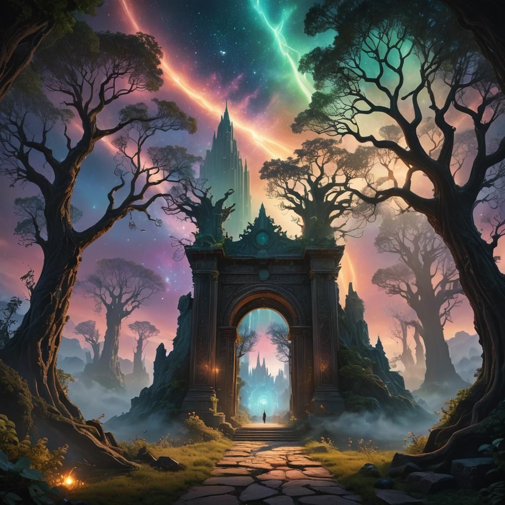 Ethereal Gateway to a Mystical Realm