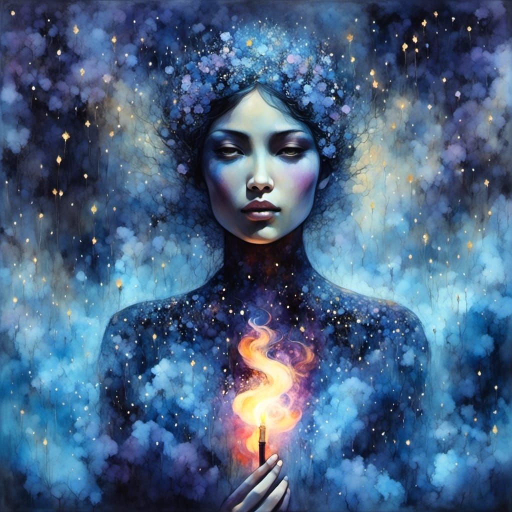 <lora:Liquid Ink:1.0>Come on baby light my fire