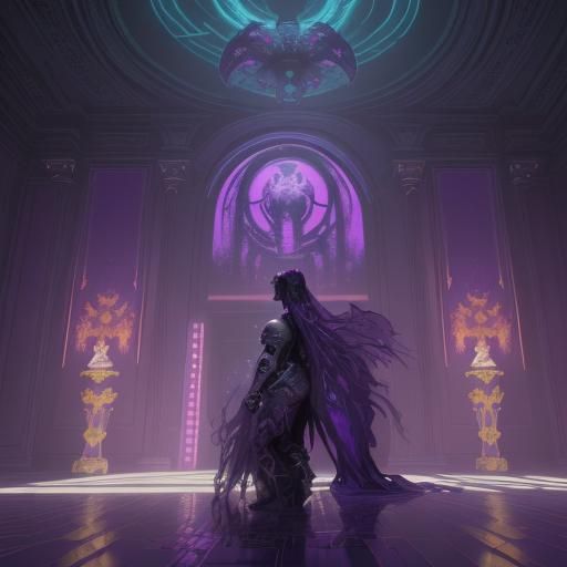 Vaporwave Dark Fantasy Art in 8K Resolution