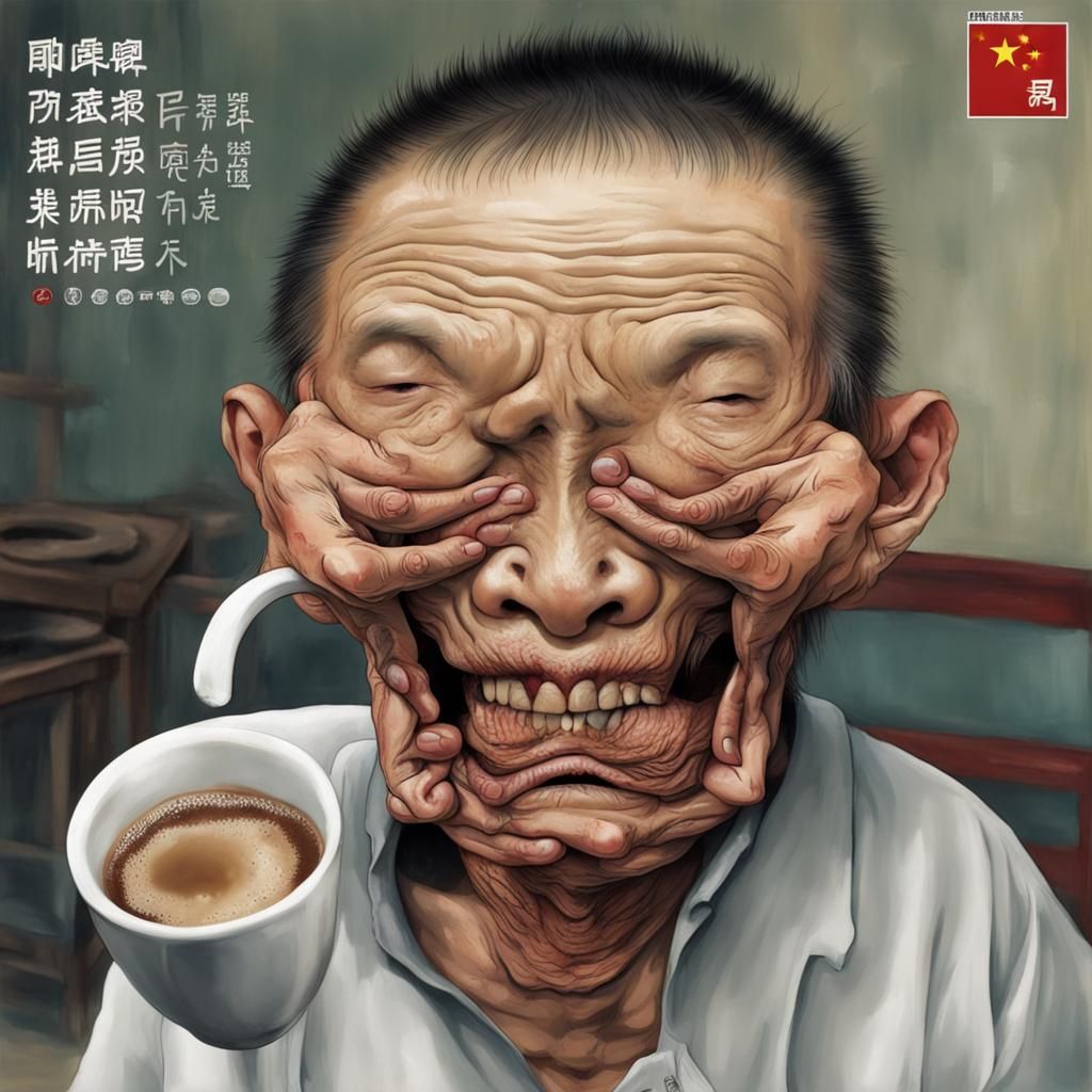 Deformed Chinese Grim Reaper's Coffee Break