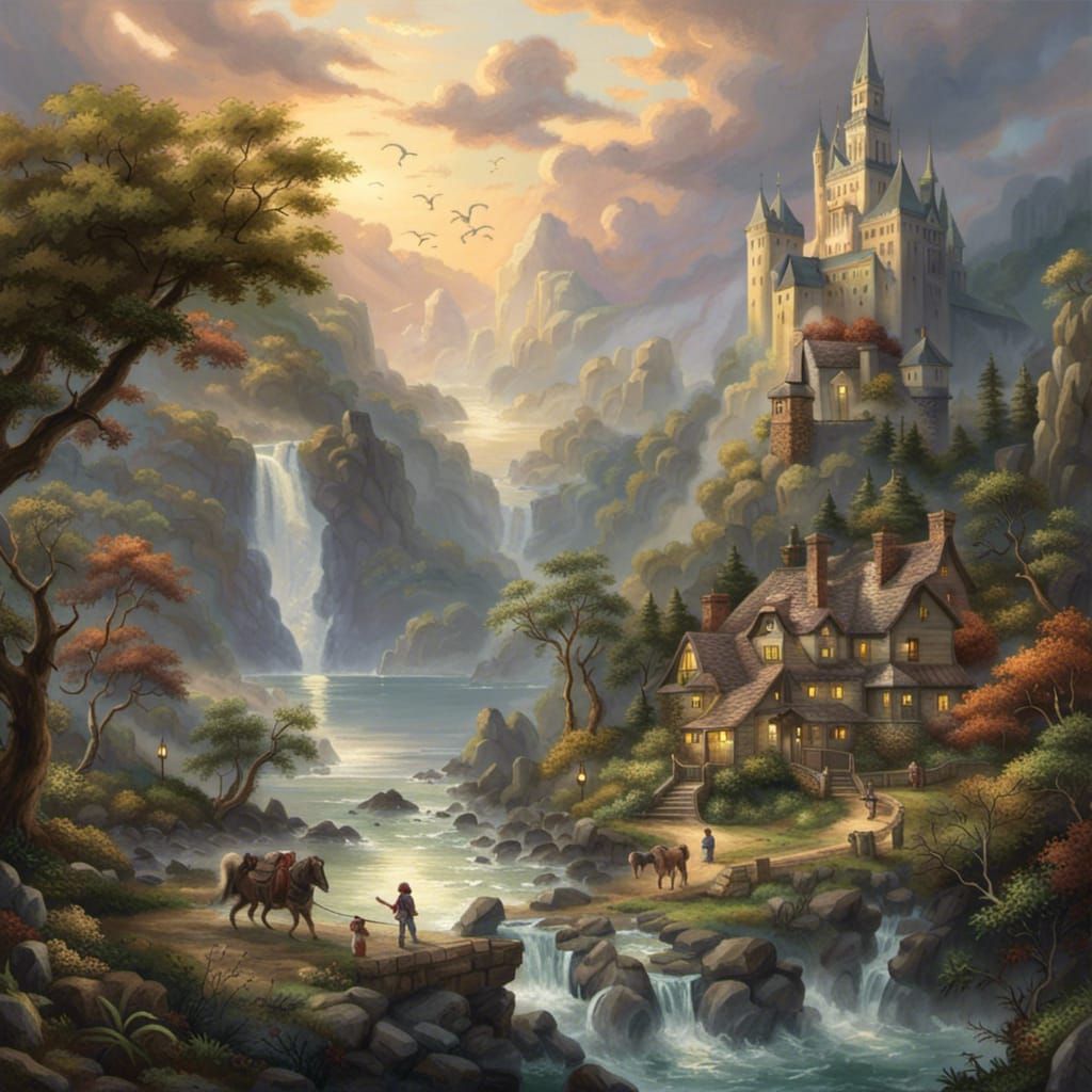 Ethereal Seascape: Adventure in Hyperdetailed Fantasy Art