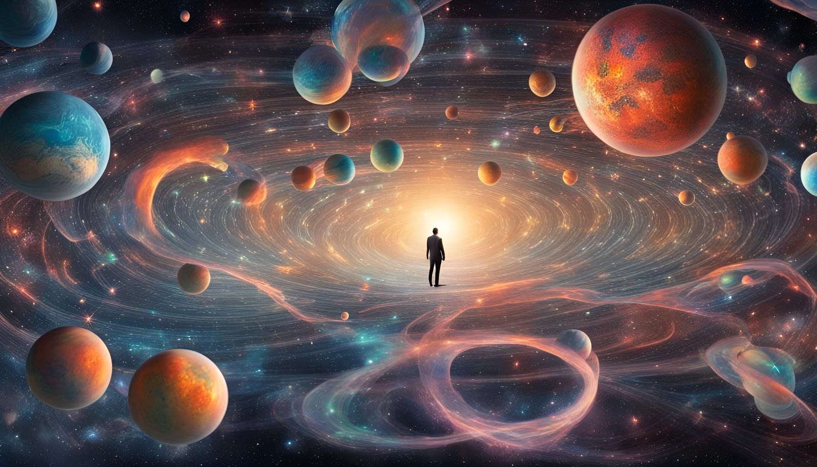Holographic Universe Conceptual Illustration