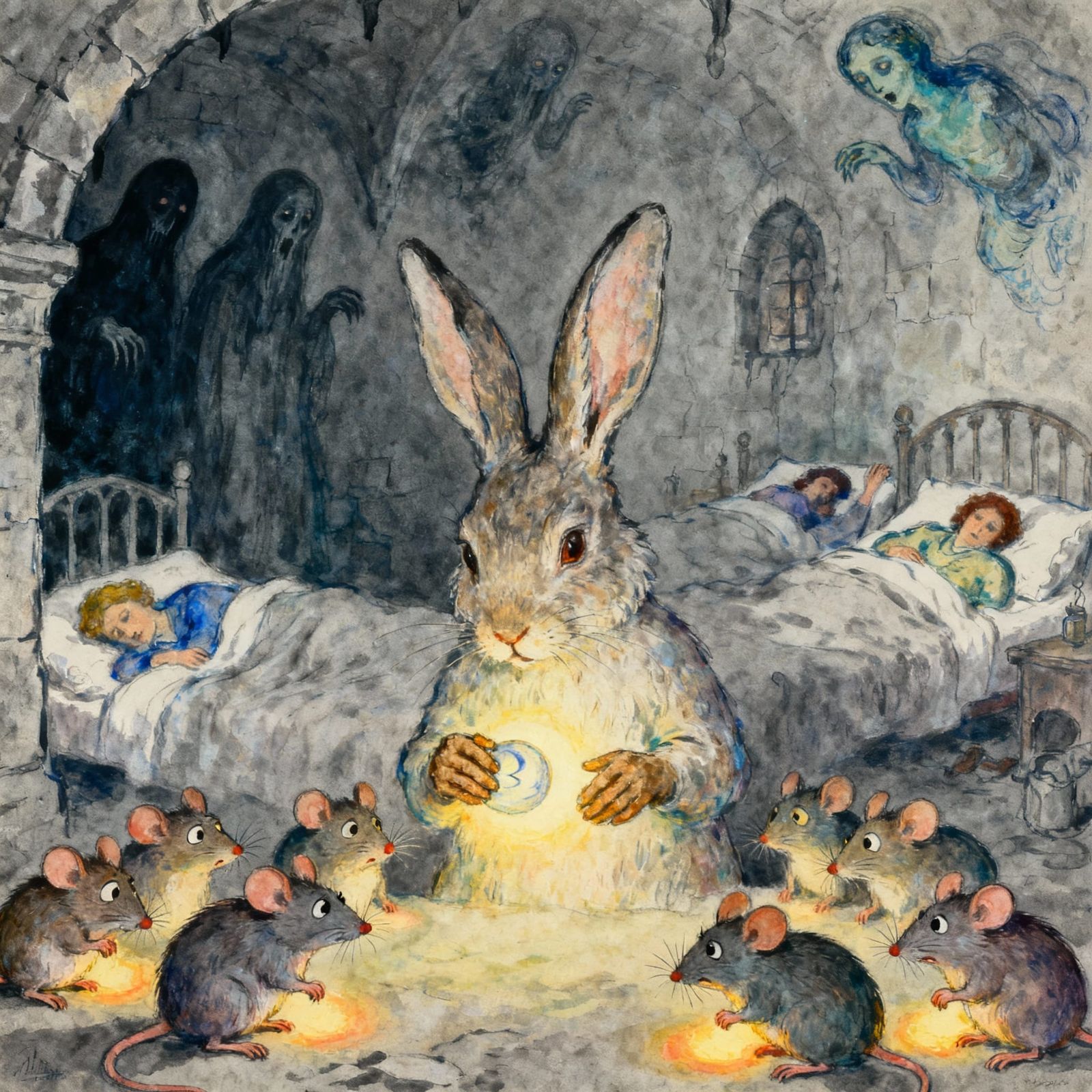 Rabbit Guides Mice Through Nightmares in Ensor and Chagall S...