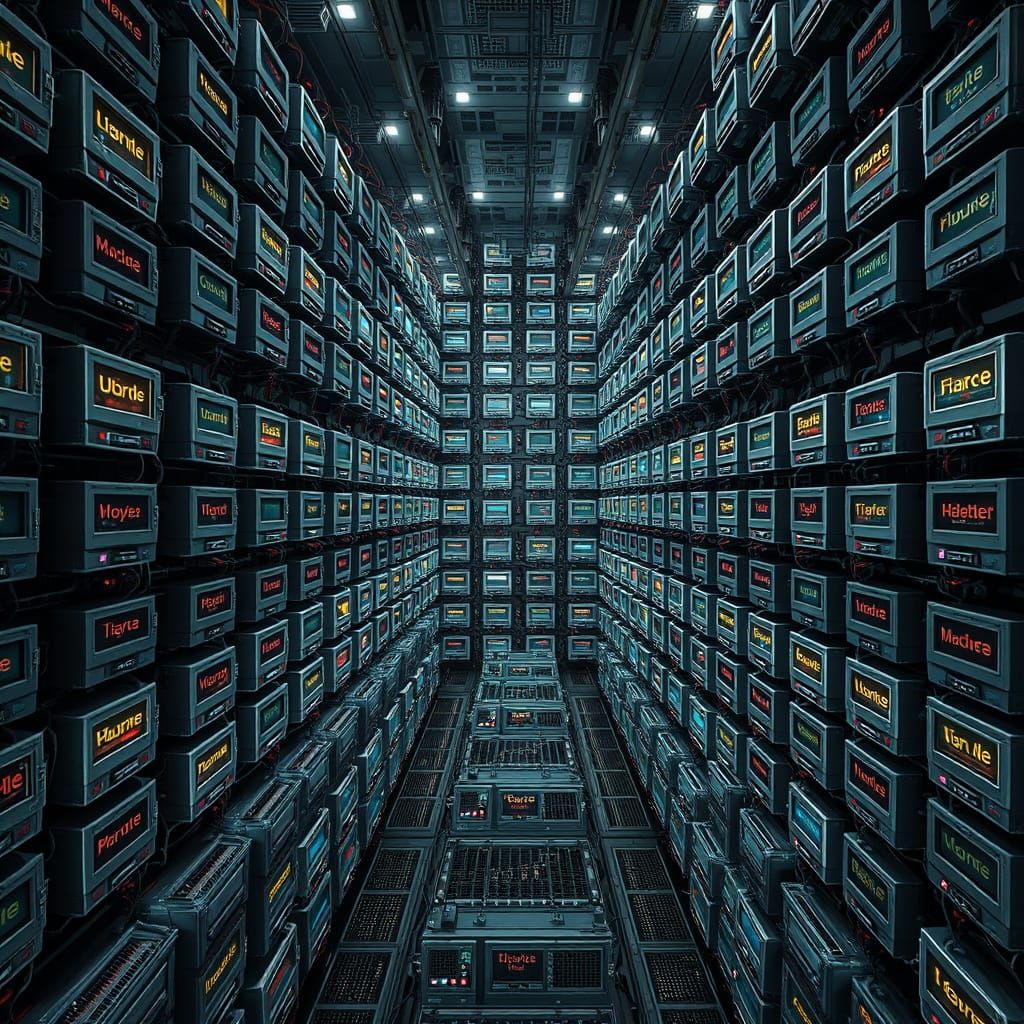 Surreal Silver Mainframe Houses the Cosmos in a Fantastical ...