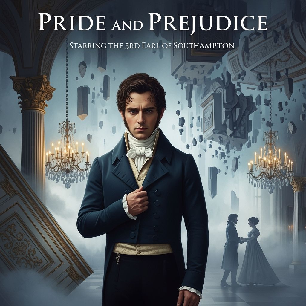 Pride and Prejudice Movie Poster with 3rd Earl of Southampto...