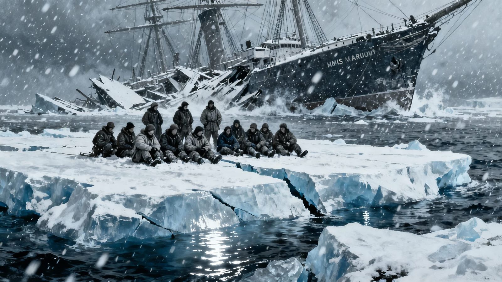 Arctic Explorers Stranded Aboard Crushed Ship HMCS Karluk