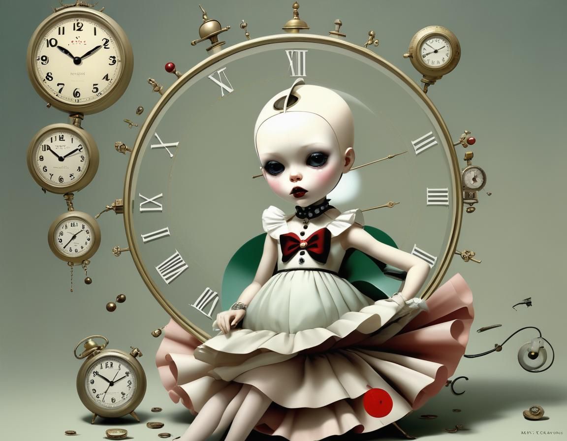 Surreal Clockwork Figure Inspired by Surrealism