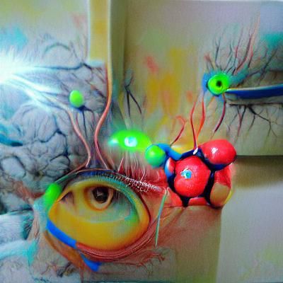 Dilated Pupil: Dopamine Neurotransmitters in Hyperrealism