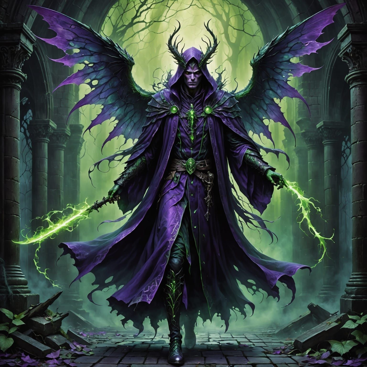 Ethereal Dark Fantasy Prince of Shadows