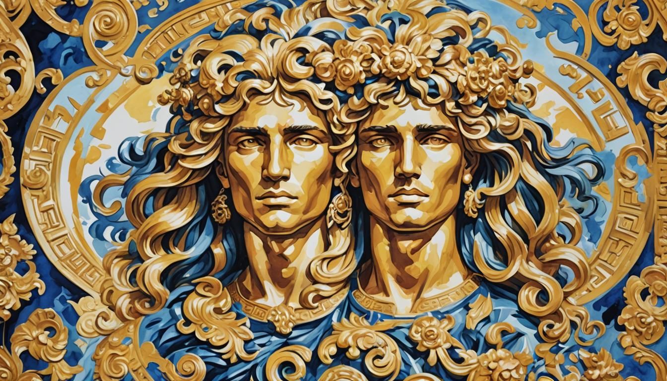Museum Epic: Versace in Gouache Style