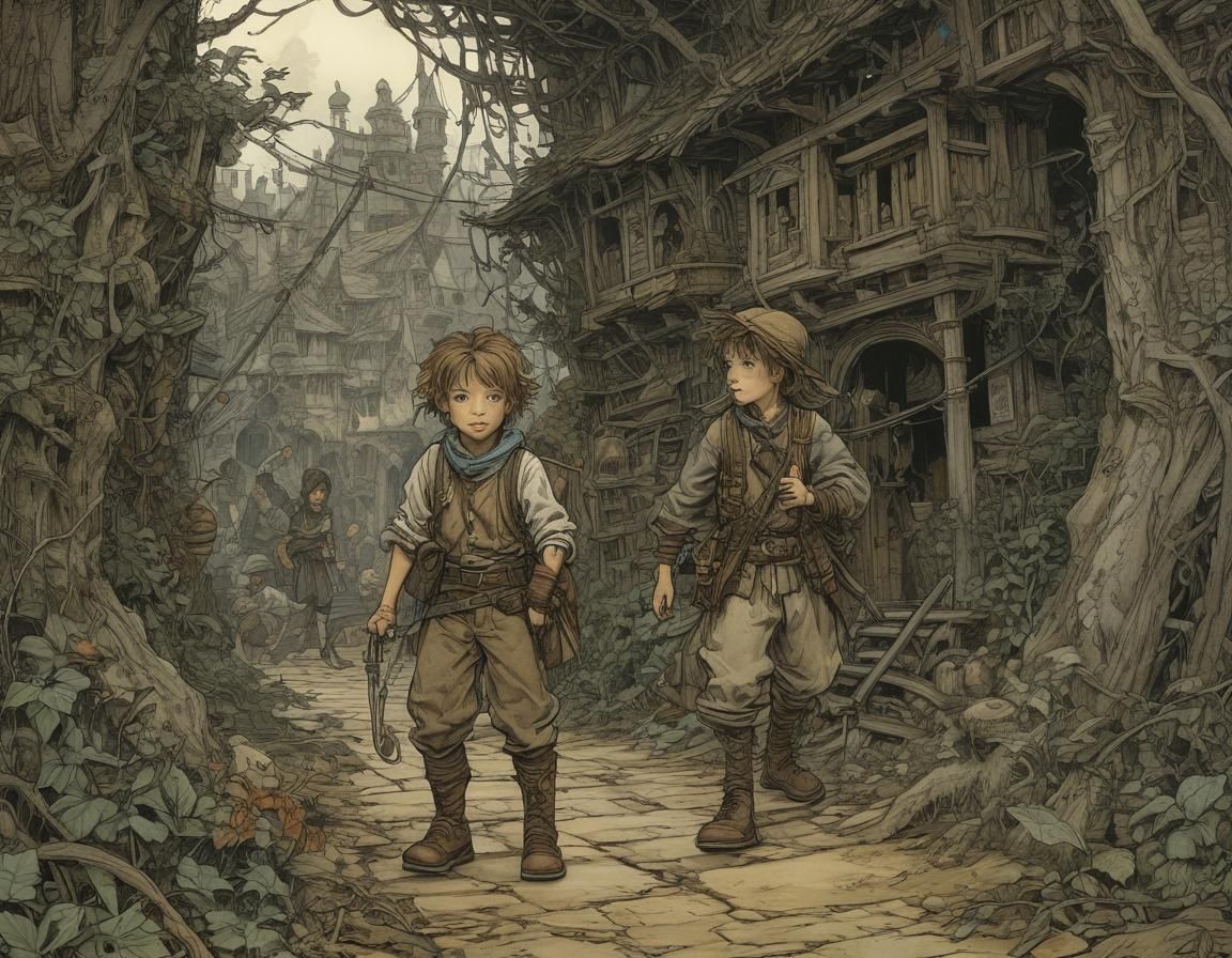 Intricate Illustration of Little Adventurer