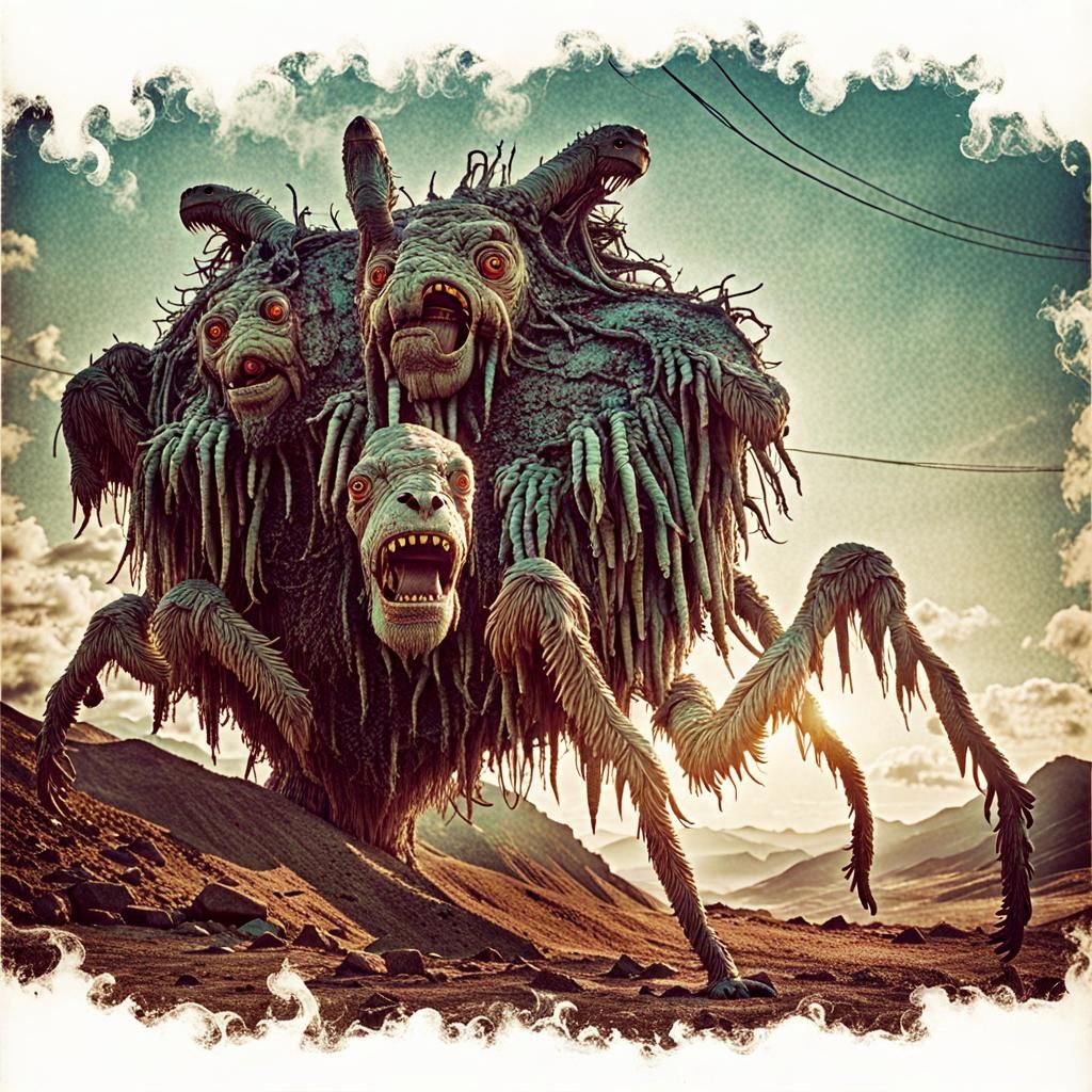 Eerie Liminal Space with Uncanny Mascots