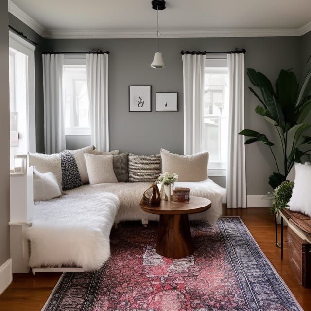 Cozy Book Nook with Warm Lighting