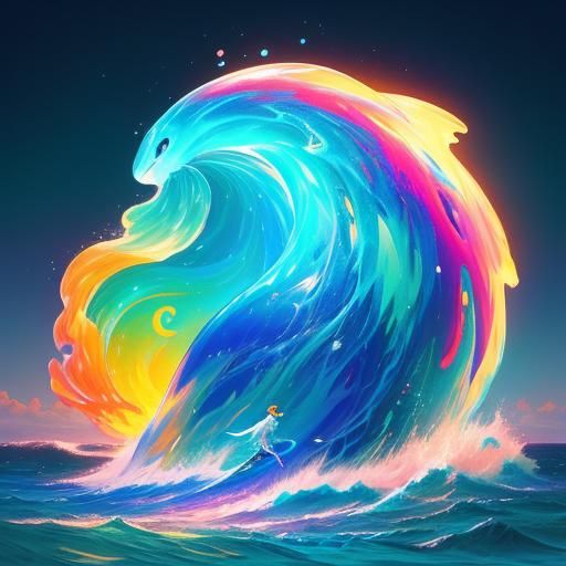 Merpeople Ocean Graffiti