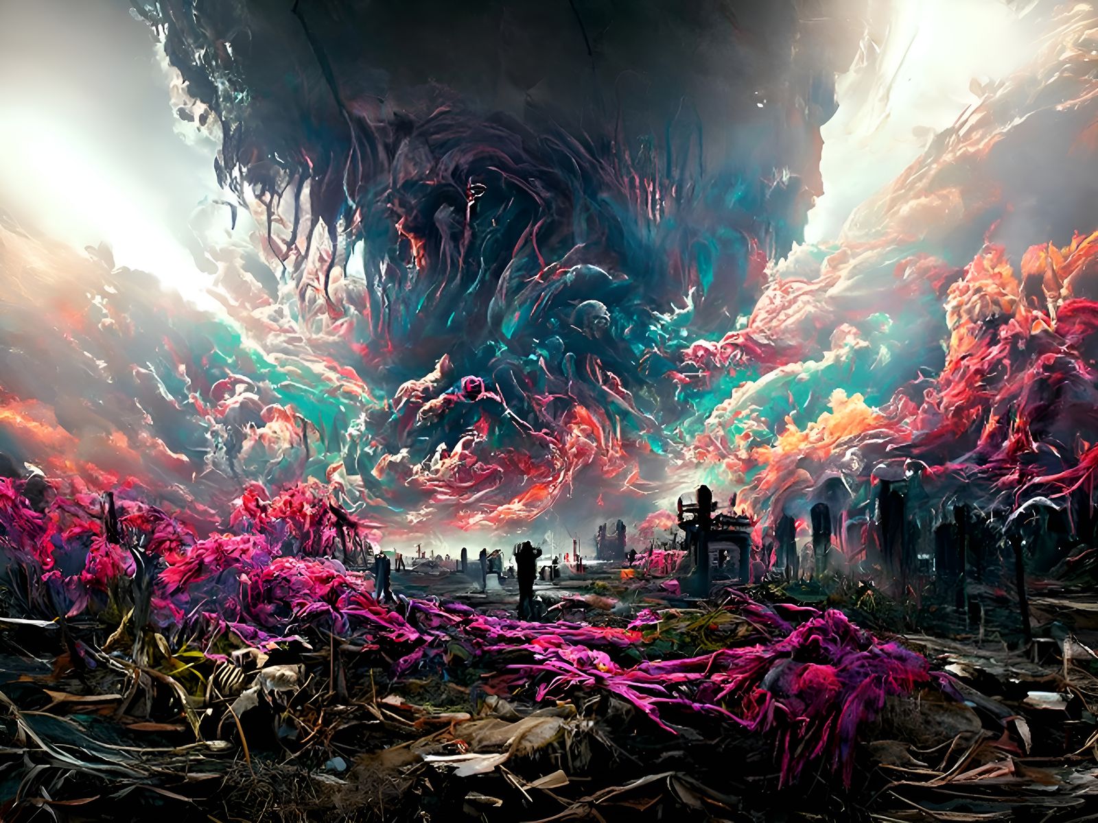 Euphoric Annihilation: Ominous and Strange Digital Painting