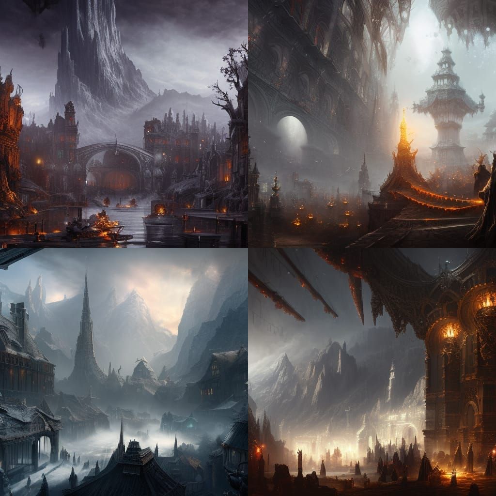 White Friday: Detailed Matte Painting in Deep Color