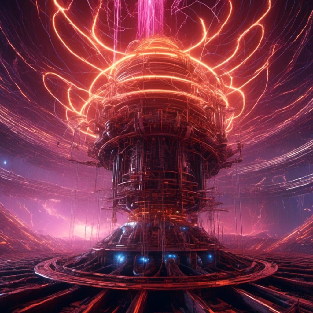 Tesla Coil Emitting Sound Waves in Space
