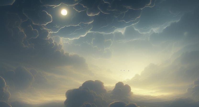 Cosmic Clouds at Golden Hour in 3D