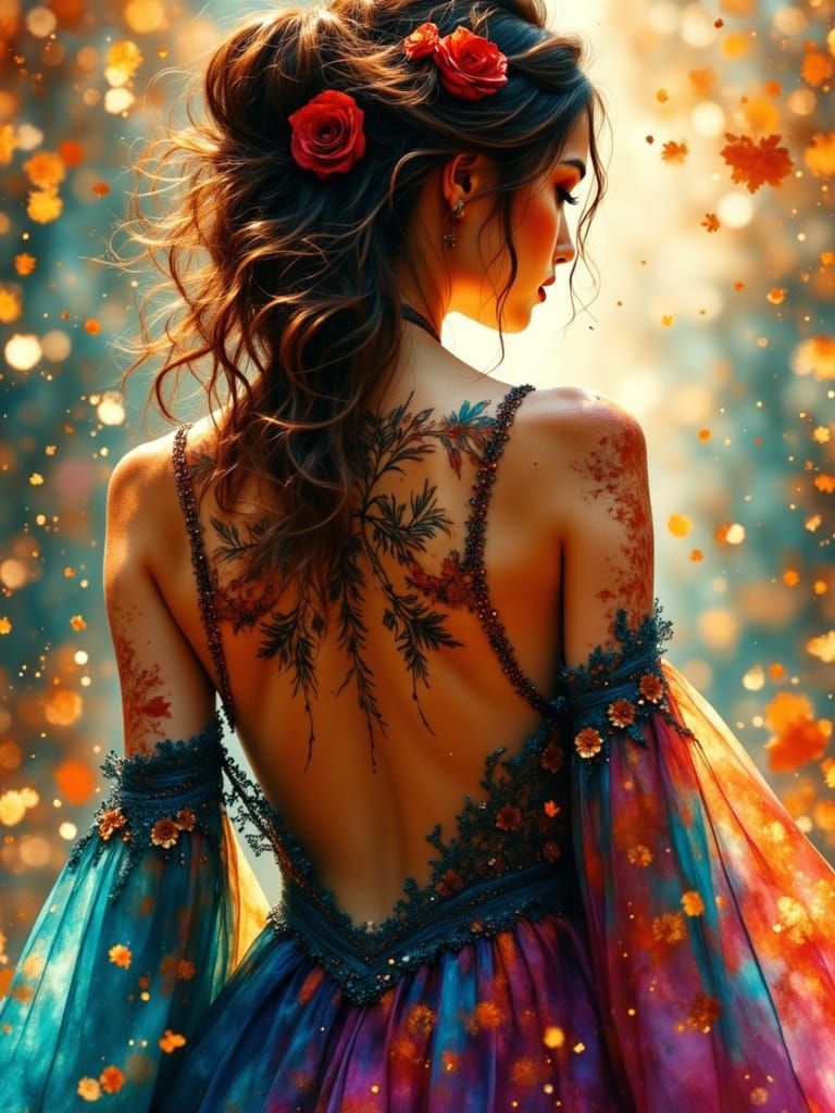 <lora:DreamweaverFlux:1.0> <lora:Faces of beauty:1.0> <lora:...