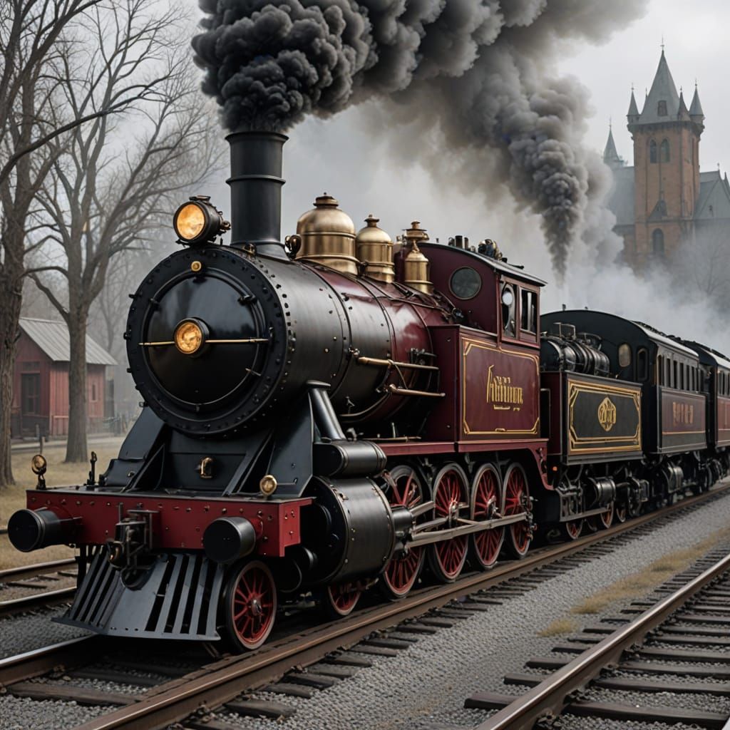 Vampires Ride Steampunk Train