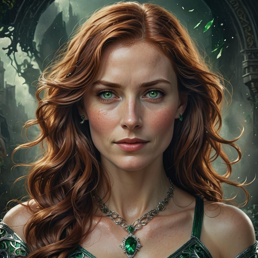 Hyperrealistic Portrait of a Woman Superhero