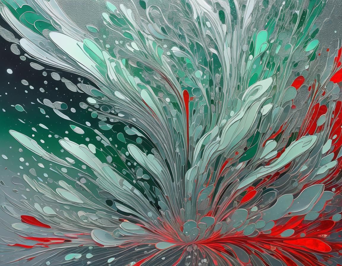 Ethereal Abstract Floral Art: Luminous and Surreal