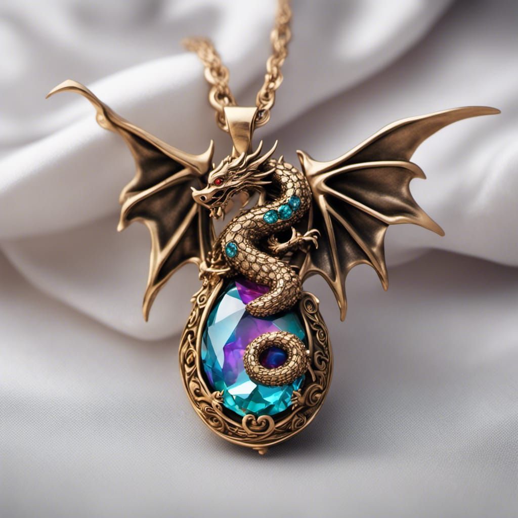 Jeweled Dragon pendant
