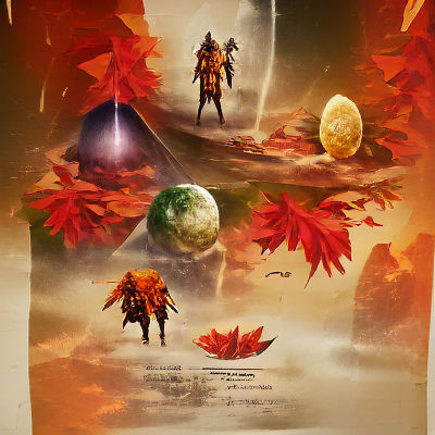 Autumn Equinox Abstract Poster Art