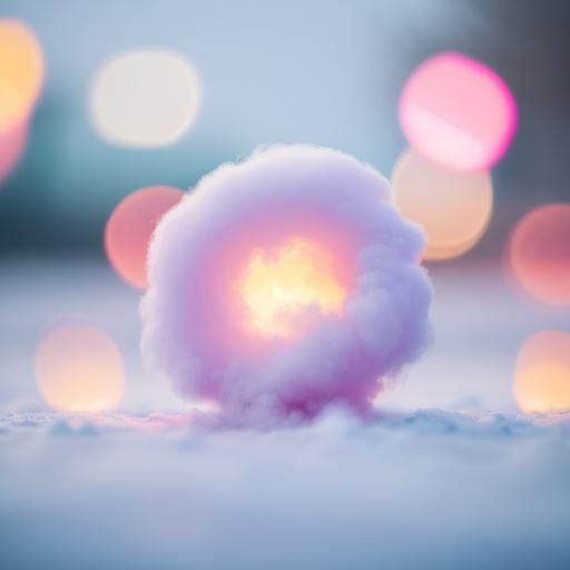 Delicious Cotton Candy in Soft Focus Photography