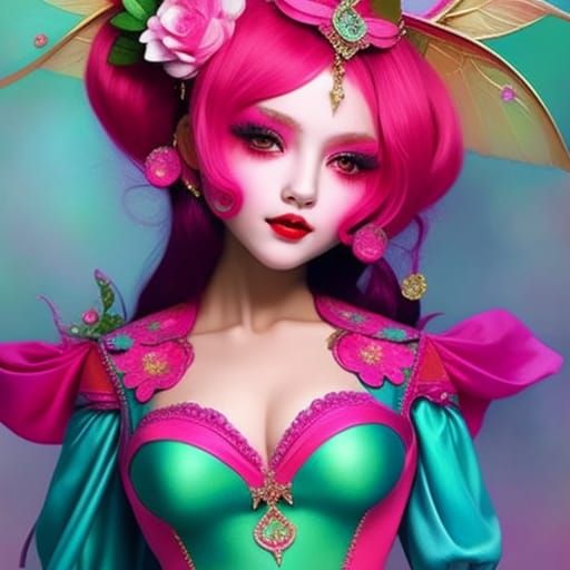 Mint & Pink Pretty Pixie