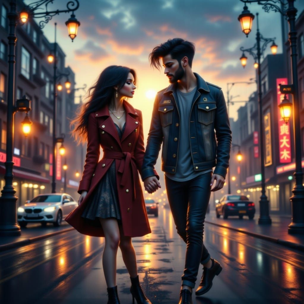 Young Couple Finds Hope in Desolate Urban Landscape