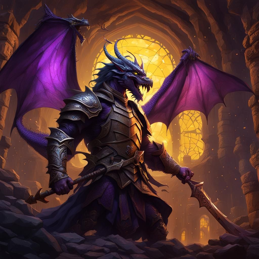 Victorious Dragon Slayer: Dark Fantasy Concept Art
