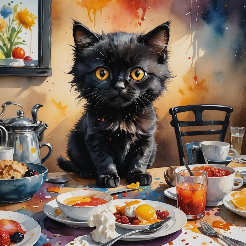 Frühstück ist fertig.....