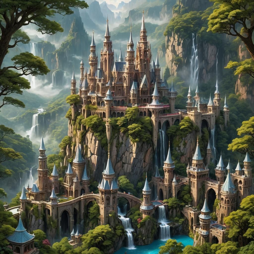 Majestic Medieval City of Silver and Ruby