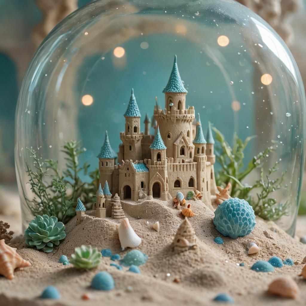 My random fix (42) : A sandcastle in an intricately designed...