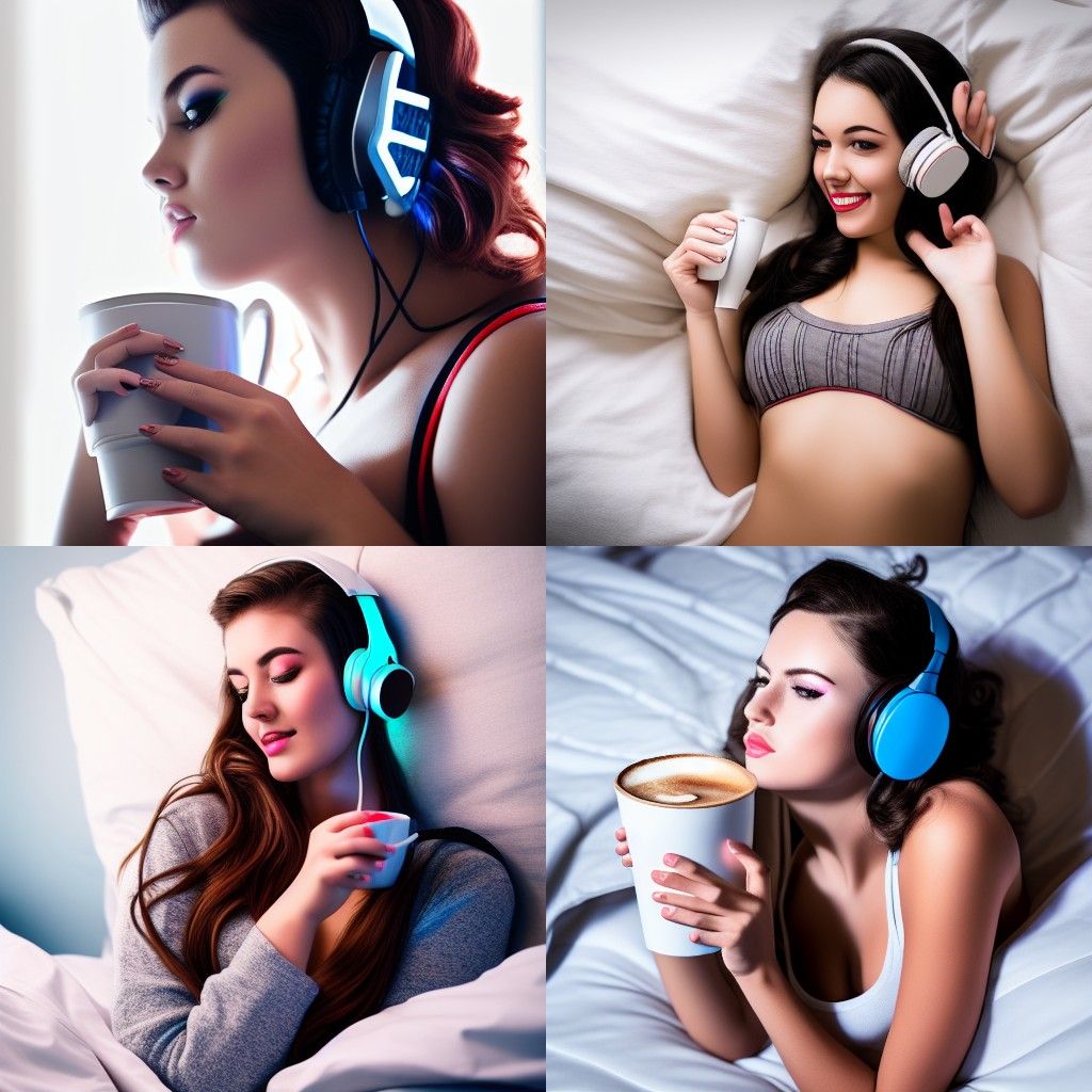 Gamer Girl Lounging: A Pin-Up Photograph
