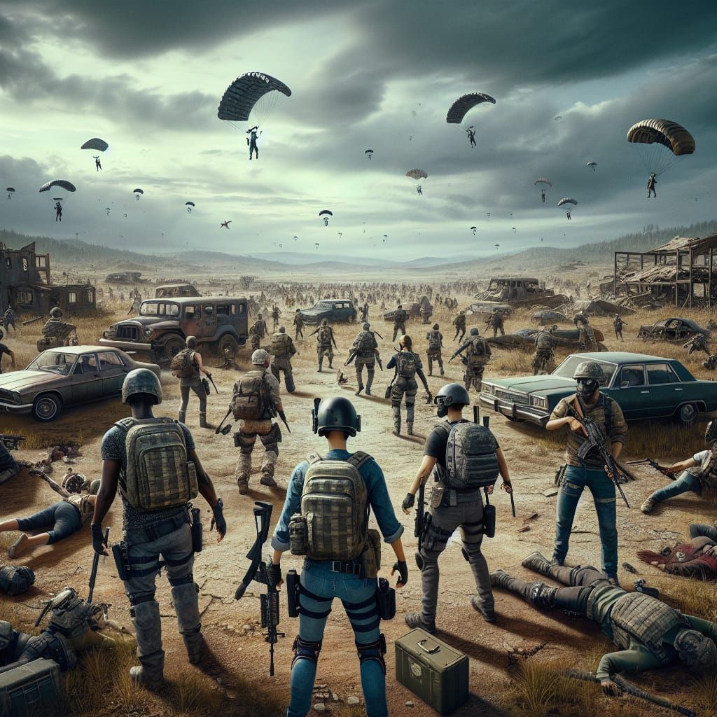 Battle Royale: Survivors in a War-Torn Landscape