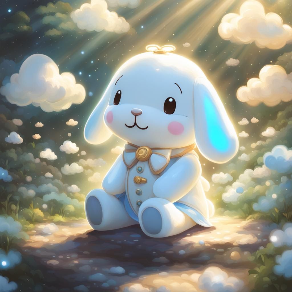 Cinnamoroll in Divine Sunshine Among Clouds
