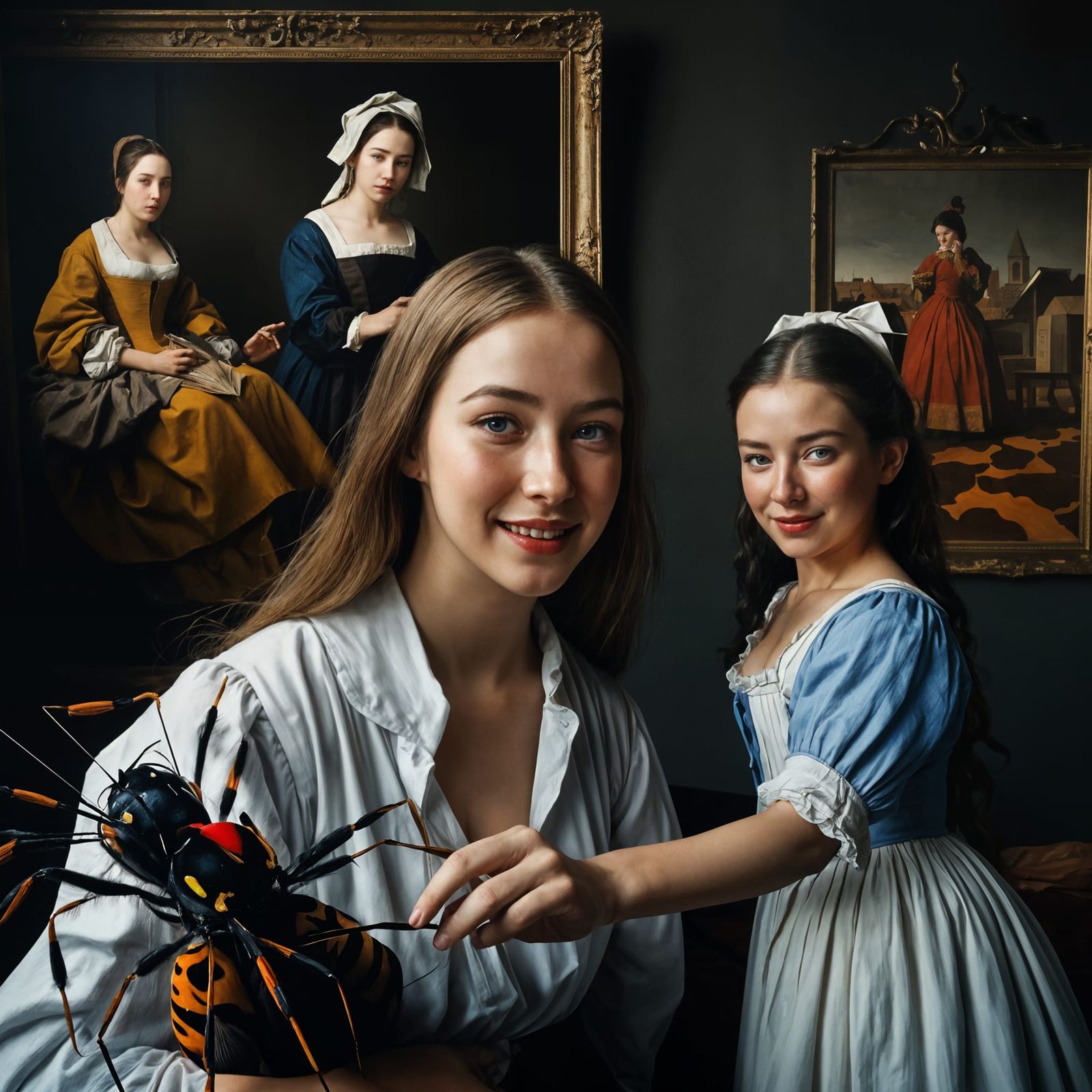 17th Century Surreal Life in Matte Painting Style