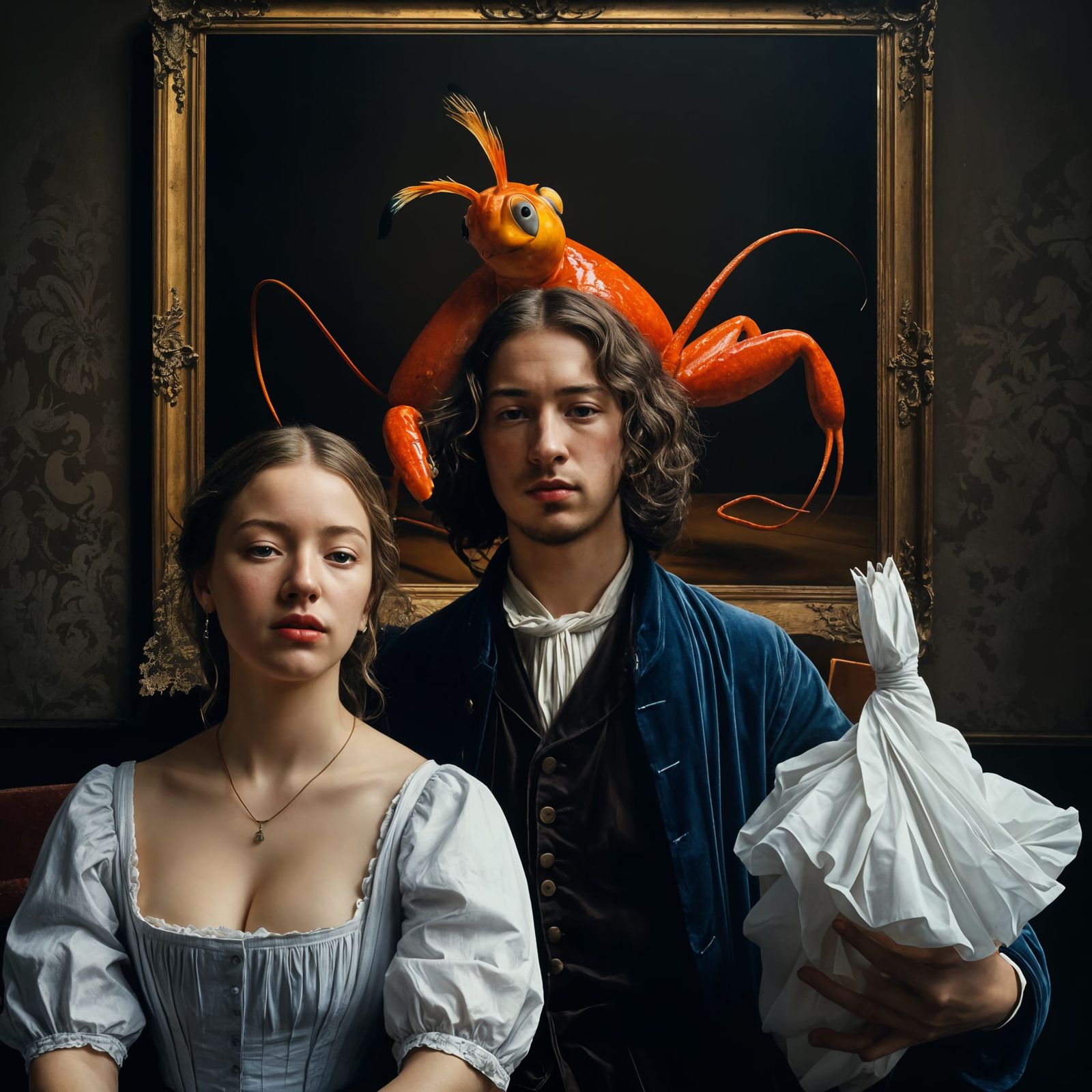 17th Century Life: Abstract Portrait in Matte Painting