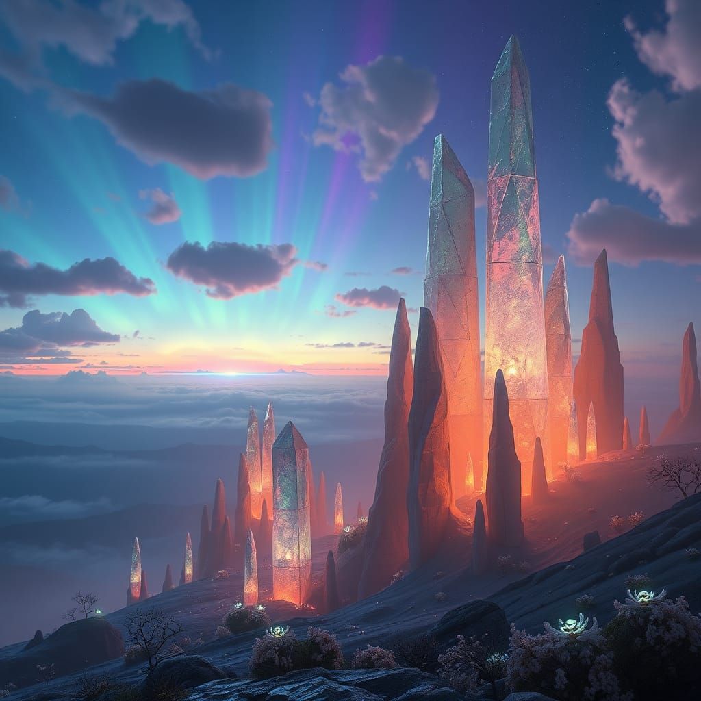 Mystical World Inspired by Beksiński and Stalenhag