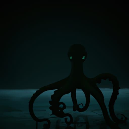 Cthulhu Emerges from the Darkness in 8k