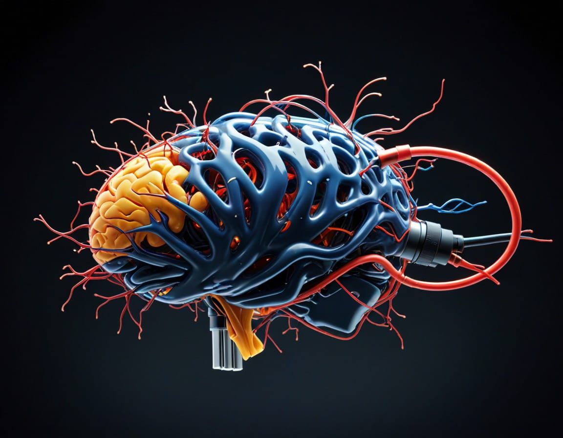 Neural Network Pump in Futuristic Style