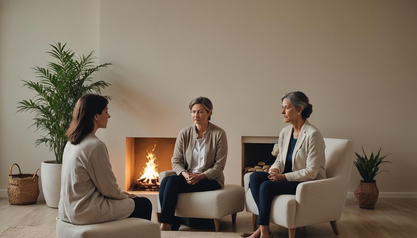 Therapist and Patient in Session: A Healing Environment
