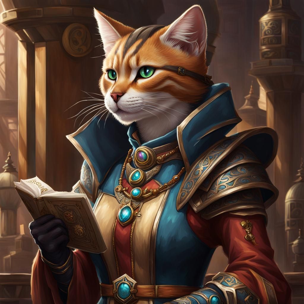 Female Catfolk Kineticist from Pathfinder